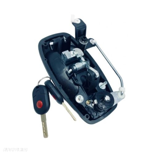 Maner usa exterior Peugeot Bipper, 10.2007-2023, Fiat Fiorino/Qubo, 10.2007-, Citroen Nemo (AA), 10.2007-2023, Portbagaj, cu 1 butuc cheie; pentru usa laterala culisanta - 2