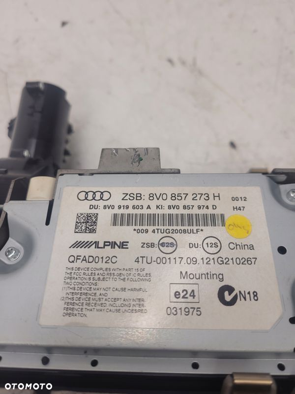WYŚWIETLACZ MONITOR WINDA AUDI A3 8V 8V0857273H - 4