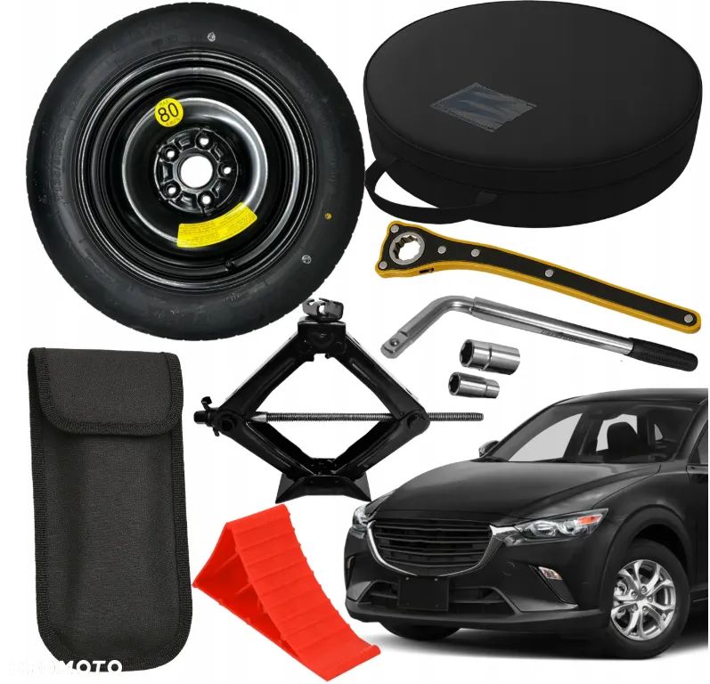 Koło dojazdowe 16 do MAZDA CX-3 CX3 (2015-obecnie) NOWE + ZESTAW DO WYMIANY - 1