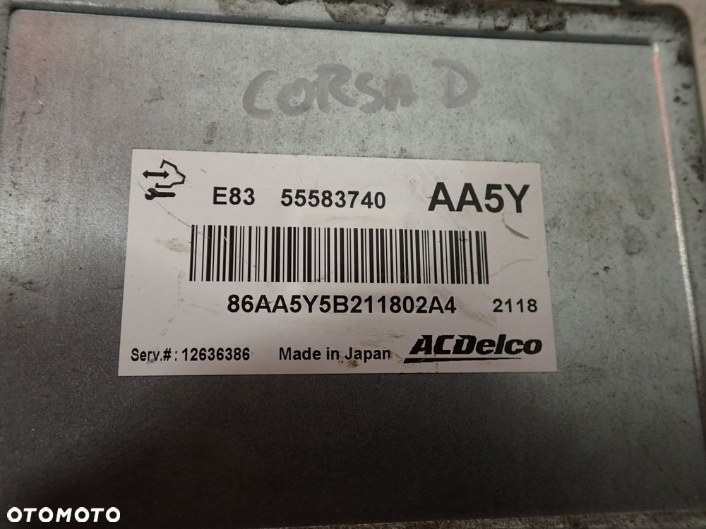 KOMPUTER SILNIKA OPEL CORSA D 55583740 - 4