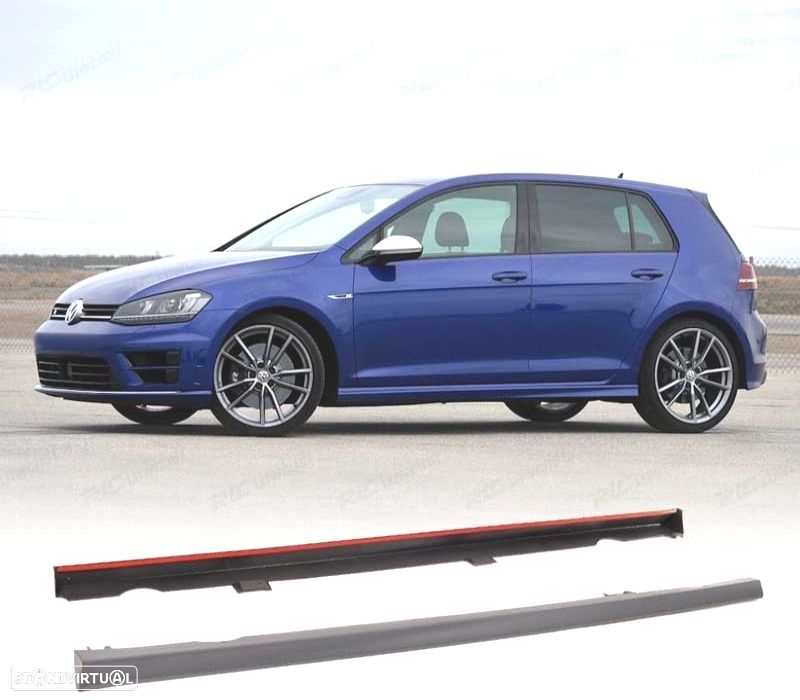 EMBALADEIRAS LATERAIS VOLKSWAGEN VW GOLF 7 7.5 LOOK R - 1