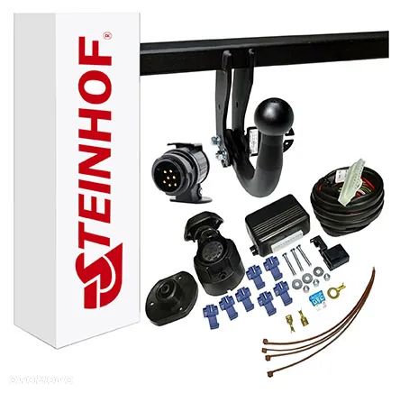 NISSAN NOTE2 II E12 od2013 MARKOWY HAK HOLOWNICZYZ KULĄ ODKRĘCNAĄ NA DWIE ŚRUBY +MODUŁ13PIN