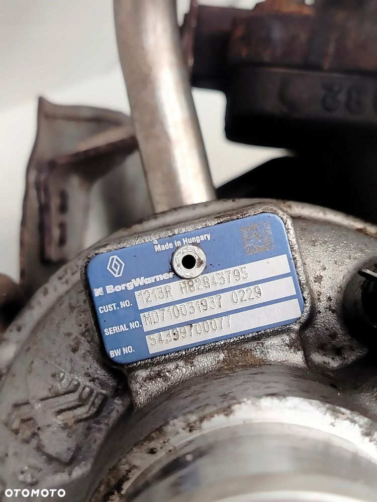RENAULT SCENIC III 09R- TURBO TURBINA TURBOSPRĘŻARKA H82843795 1.4 BENZYNA - 1