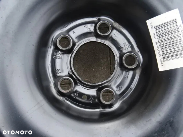 5x100x57 6Jx15 ET38 Koła zimowe 15  VOLKSWAGEN SEAT SKODA - 6