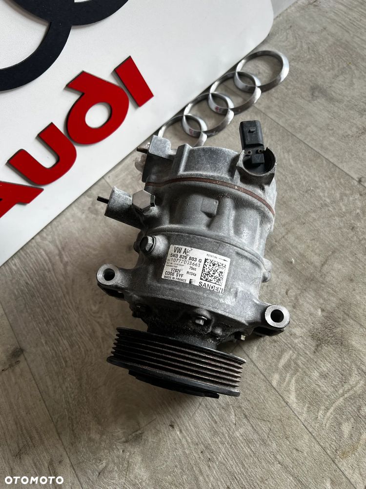 KOMPRESOR POMPA KLIMATYZACJI SPRĘŻARKA VW AUDI SKODA SEAT 5K0820803G - 2