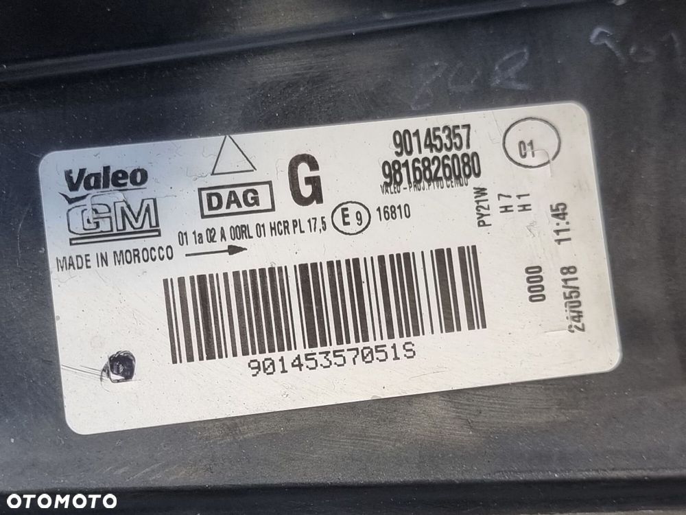 OPEL COMBO E LAMPA PRZÓD PRZEDNIA LEWA 9816826080 - 8