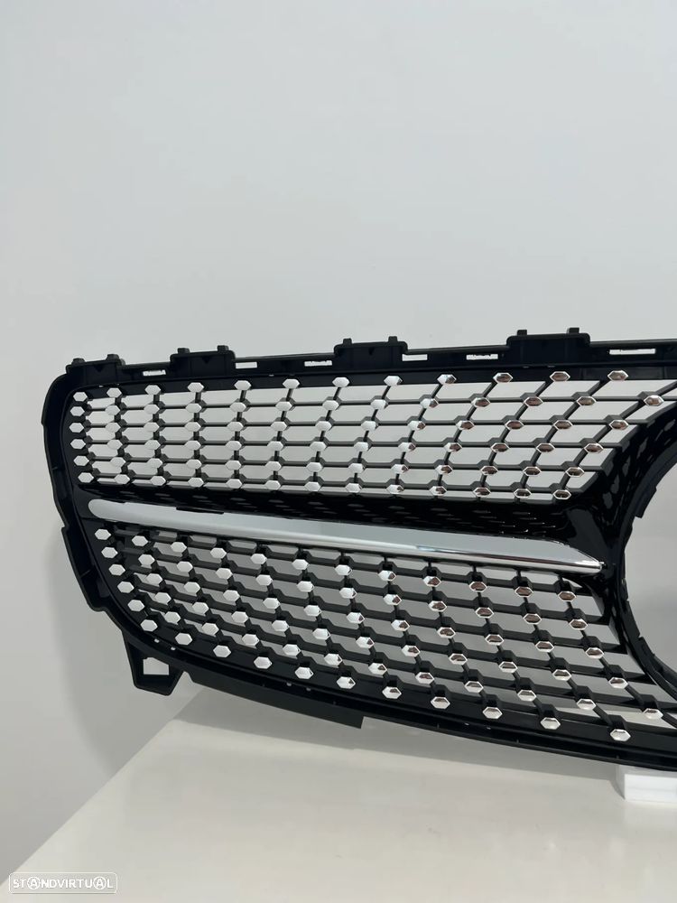 Grelha Frontal Mercedes Classe A W176 Look Diamond Black - 2