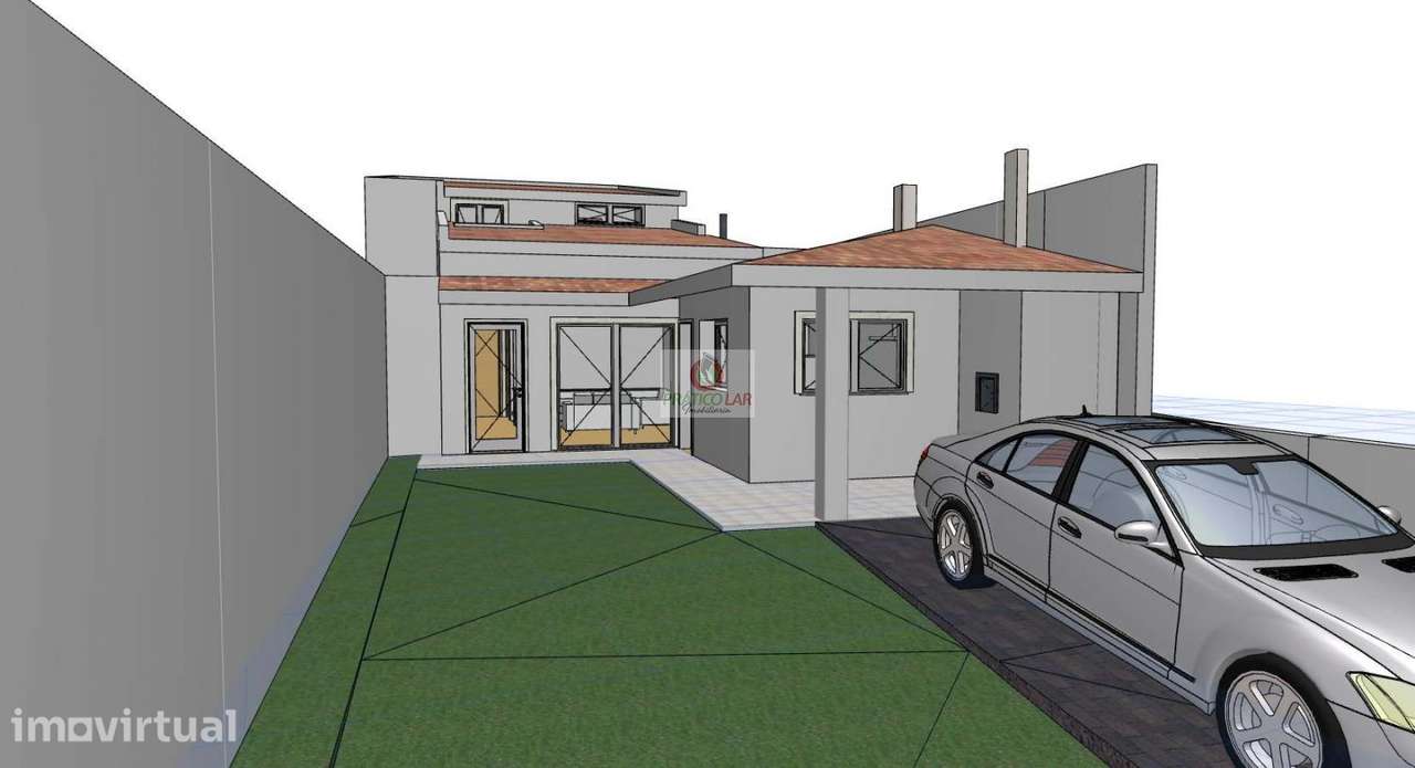 Moradia em construção com dois pisos e logradouro - Grande imagem: 2/22