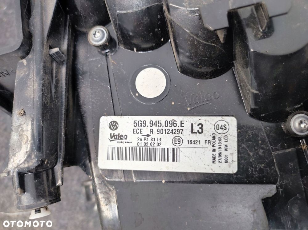 lampa prawa tył tylna full led vw golf vii 7 r-line lift kombi - 8