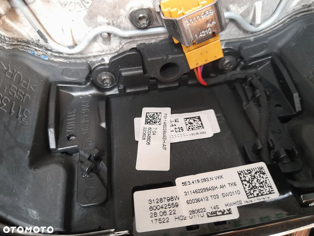 SKODA OCTAVIA IV VRS KIEROWNICA 5E3419093N PODUSZKA KIEROWNICY 3V0880201AP - 16