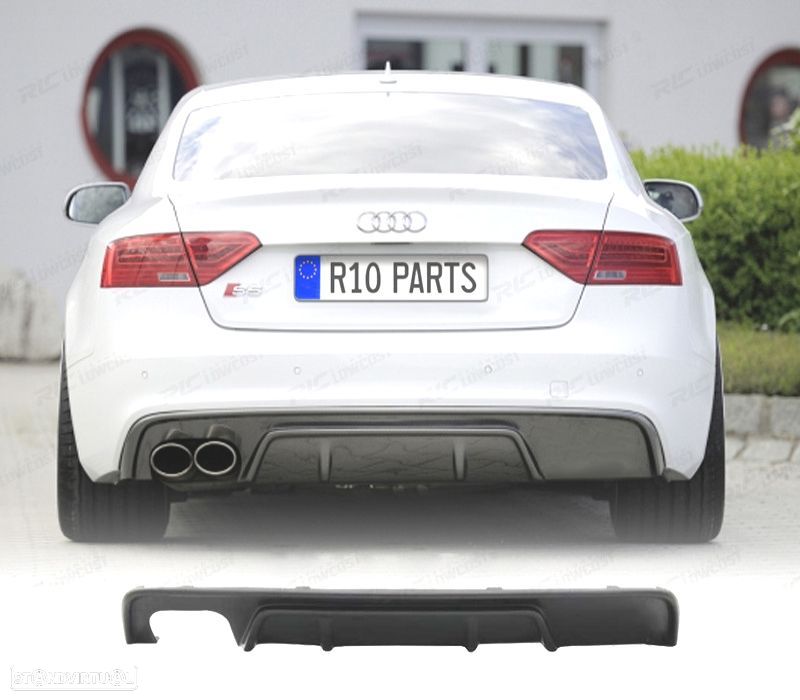DIFUSOR AUDI A5 S5 B8 B81 COUPE CABRIO 11- LOOK RS5 - 1