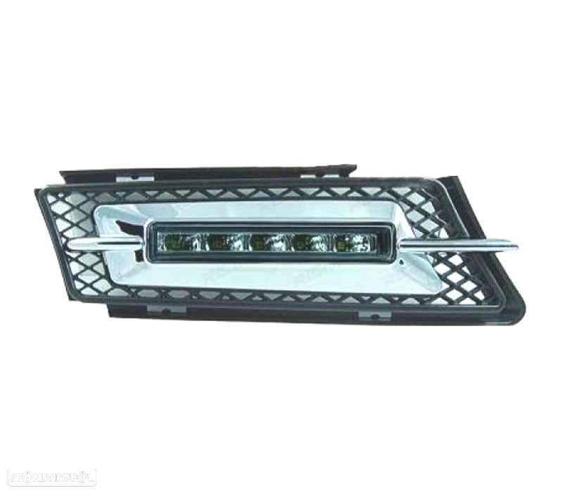 GRELHAS LUZ DIURNA LED BMW E90 E91 05-08 FRISO CROMADO - 2