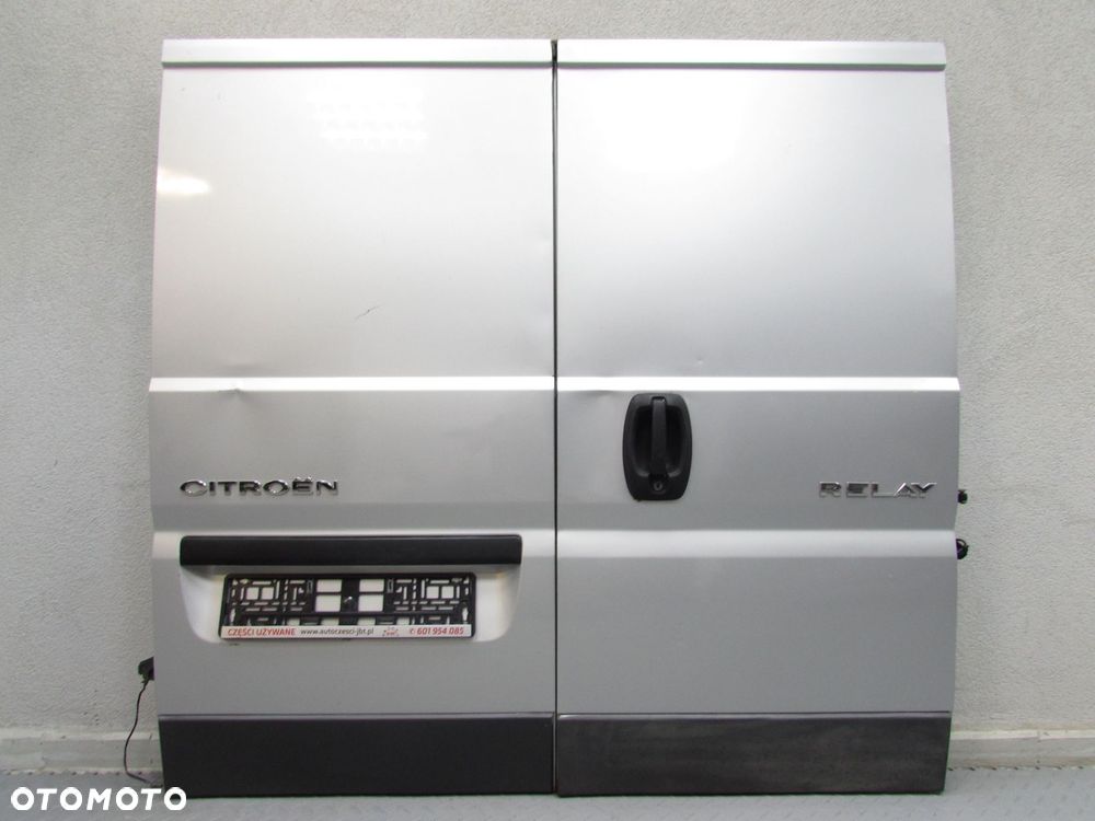 FIAT PEUGEOT CITROEN DUCATO BOXER JUMPER 06-24 DRZWI TYL PRAWE KPL SREBNY - 1