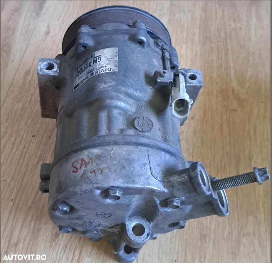 Compresor clima ac aer conditionat climatronic climatizare Sanden Saab 93 9-3 9 3 diesel 1-9 ttdi ( YS3F, E79, D79, D75 ) cod: P12770420 ( 6 pk ) - 2