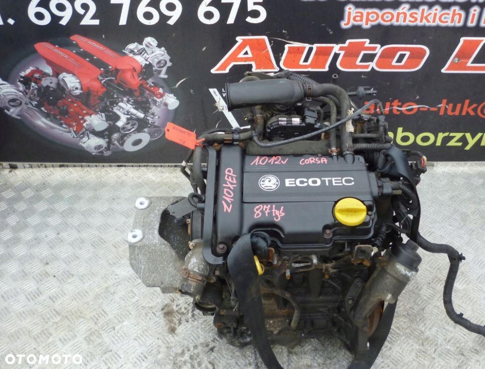SILNIK OPEL CORSA 1.0 12V Z10XEP 87 TYS - 1