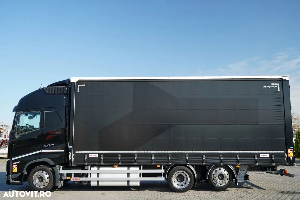 Volvo FH 500 / MEGA / COMBINAT TANDEM TRAVEL 120 M3 / 2024 / I-PARK COOL / DOCURI DE ACOPERIRE PENTRU CĂRUCIOR / PUNTE RIDICATĂ / JANTE DIN ALIAJ / REMORCĂ WECON - 3