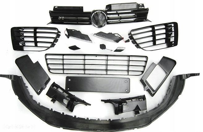 Zestaw Body kit zderzak przod tyl progi R20 R Tuning Vw Golf VI 6 5k 5k0 - 6