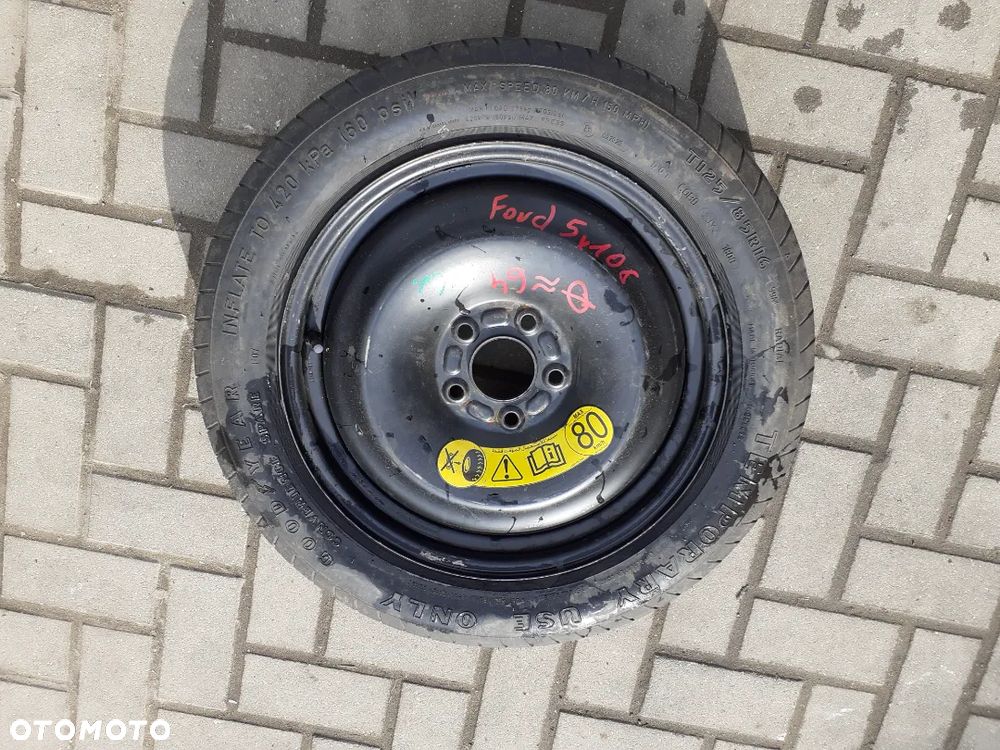 # DOJAZDÓWKA KOŁO DOJAZDOWE ZAPAS ZAPASÓWKA FORD 5X108 - 1