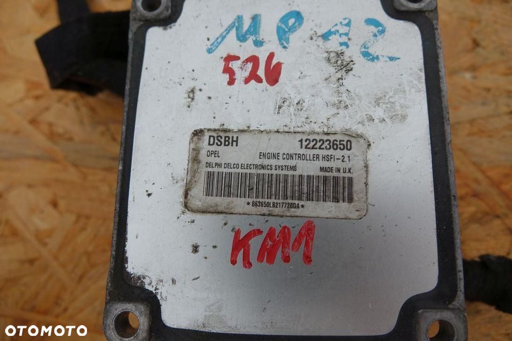 STEROWNIK SILNIKA KOMPUTER OPEL ASTRA G 1.6 12223650 DSBH - 3