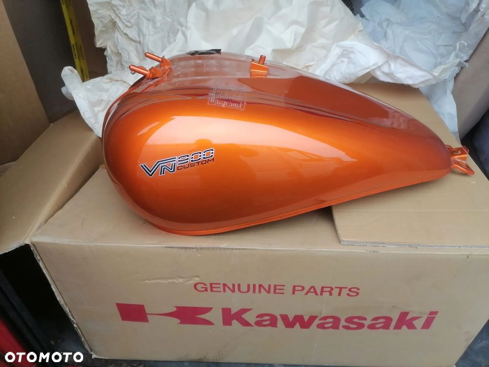 EU Zbiornik Bak Kawasaki VN 900 Vulcan Silvertail CZARNY LUB POMARAŃCZOWY - 7
