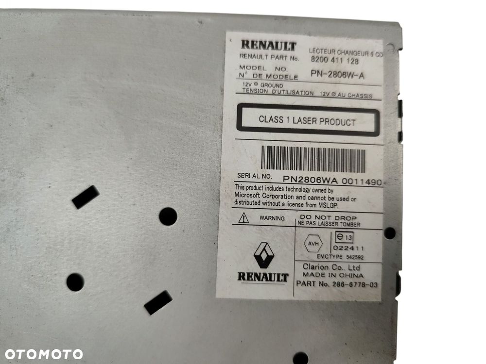 RADIO CD MP3 NAWIGACJA RENAULT ESPACE IV LIFT 8200411128 - 4