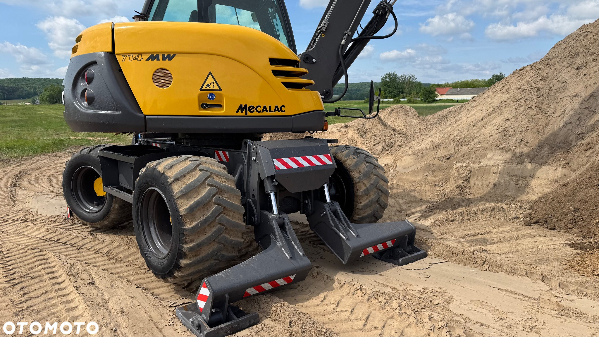 Mecalac 714 MW / sprowadzona / 3 łyżki / krokodyl / 2008/2009 - 4