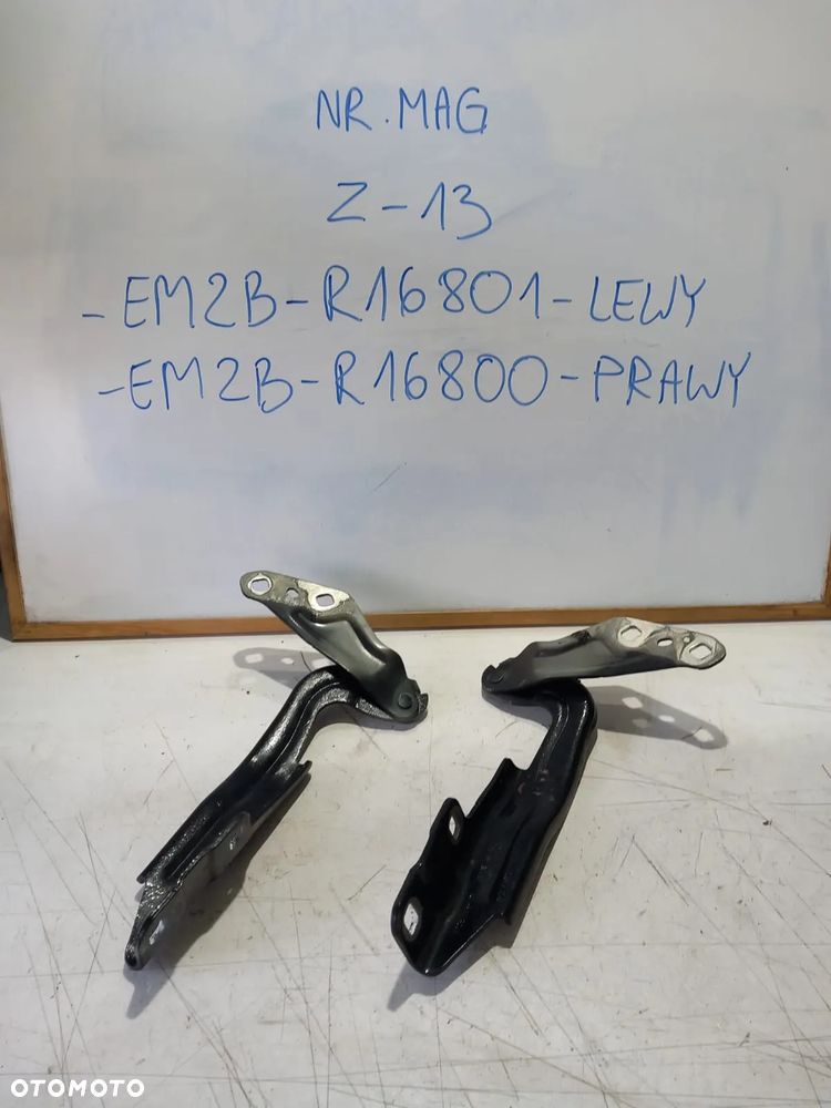 ZAWIASY MASKI LEWY PRAWY FORD S-MAX MK2 EM2B-R16801 EM2B-R16800 - 1
