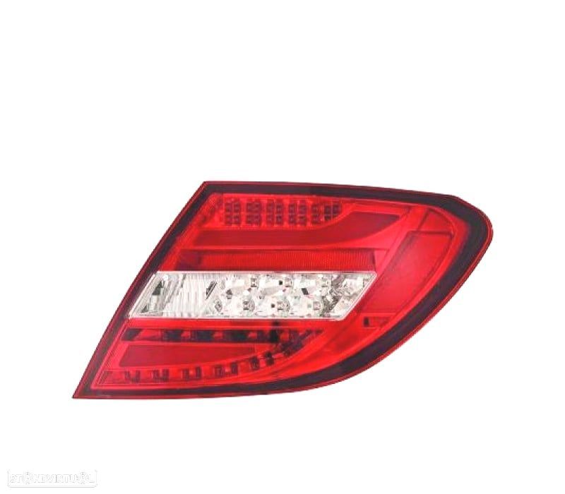 FAROLINS TRASEIROS LED MERCEDES CLASE C W204 11- VERMELHOS - 1
