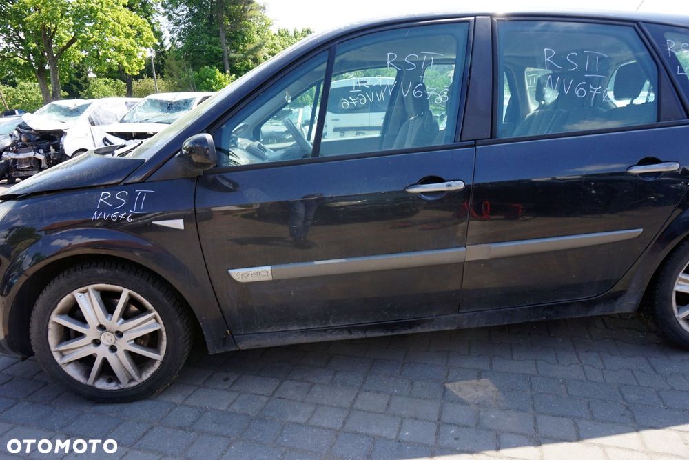 DRZWI PRZEDNIE LEWE SCENIC II PH1 NV676  CZARNY RENAULT 2004-2006 - 3