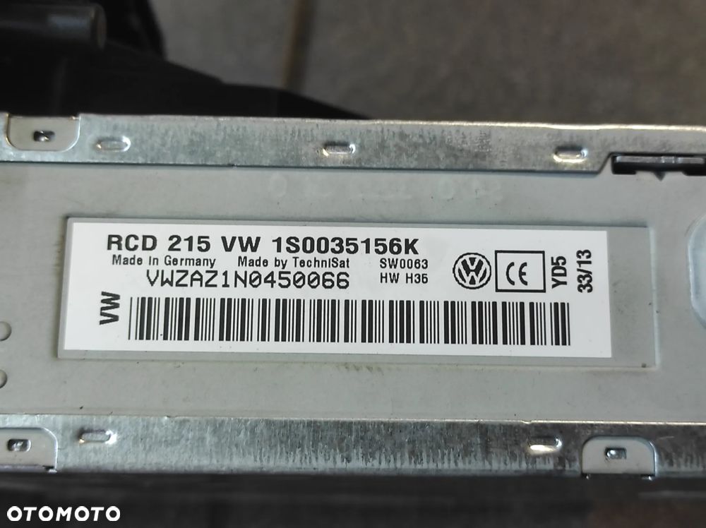 RADIO PANEL KLIMATYZCJI RAMKA ROZKODOWANE VW UP! 1S0820045R 1S0035156K SPRAWNE GWARANCJA WYSYŁKA !!!! - 5