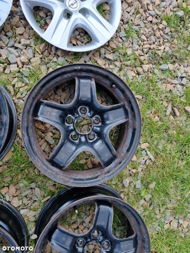 OPEL ASTRA H,VECTRA C,ZAFIRA B FELGI Z KOLPAKAMI 6,5X16 ET38 5X110 DB STAN - 5