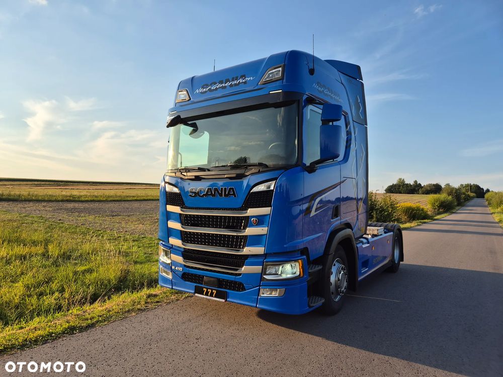 Scania R410 RETARDER FULL LED 2 ZBIORNIKI / KLIMA POSTOJOWA / VIRTUAL COCPIT z Niemiec