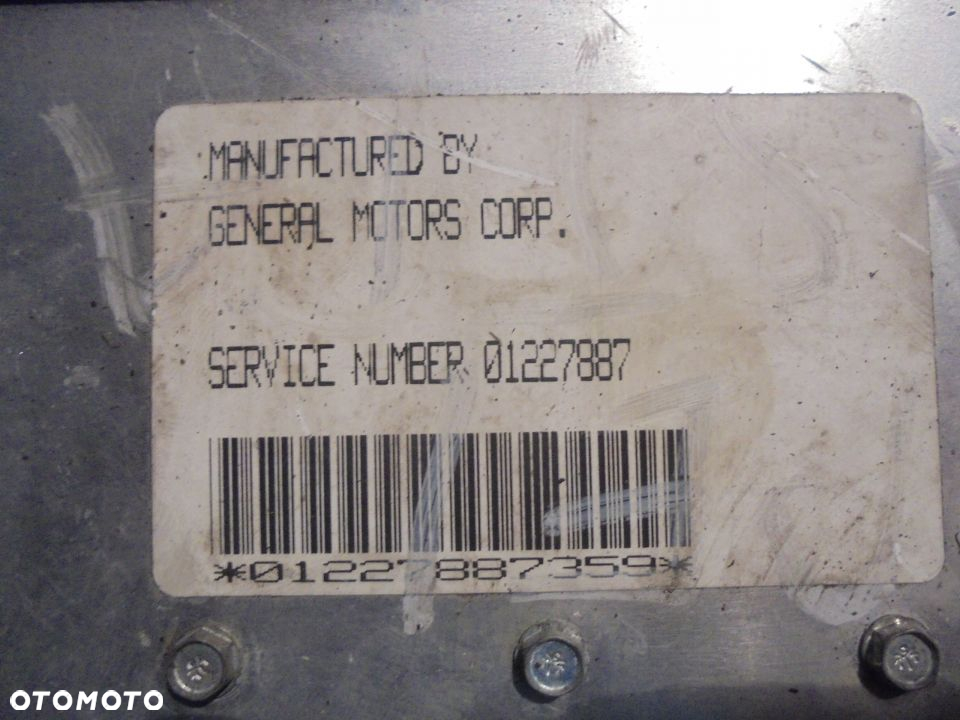 STEROWNIK SILNIKA OPEL KADETT 1.6 01227887 - 2