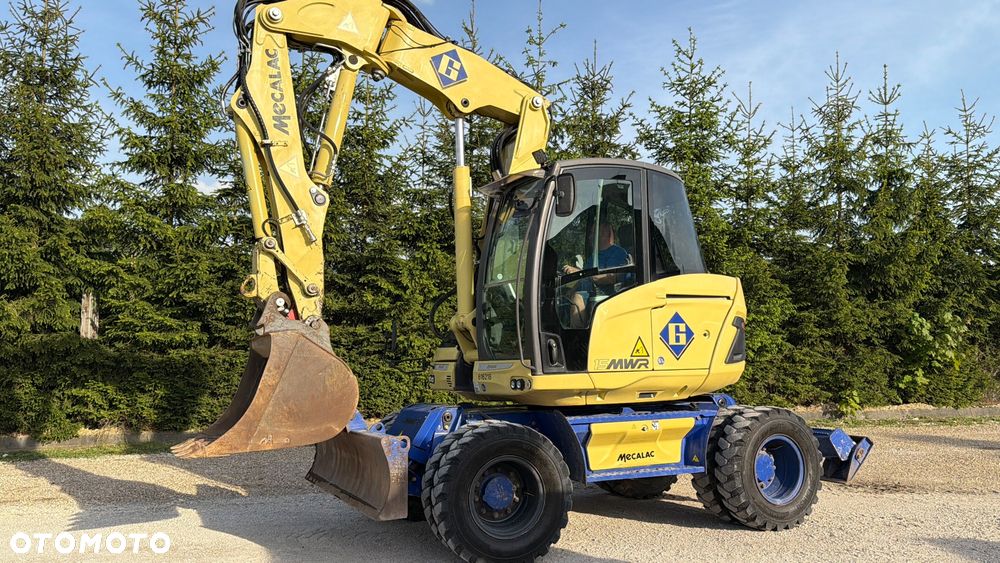Mecalac Koparka 14 ton MECALAC 15 MWR koparko-ładowarka 3 łyżki widły 1 wł Centr.smarowanie Opony na BLIŹNIAKU 80%Camso ładowarka 714 12MTX 4x4 skrętne KLIMA kabina Premium silnik 146KM volvo EW140B DEUTZ szybka 35km/h - 16
