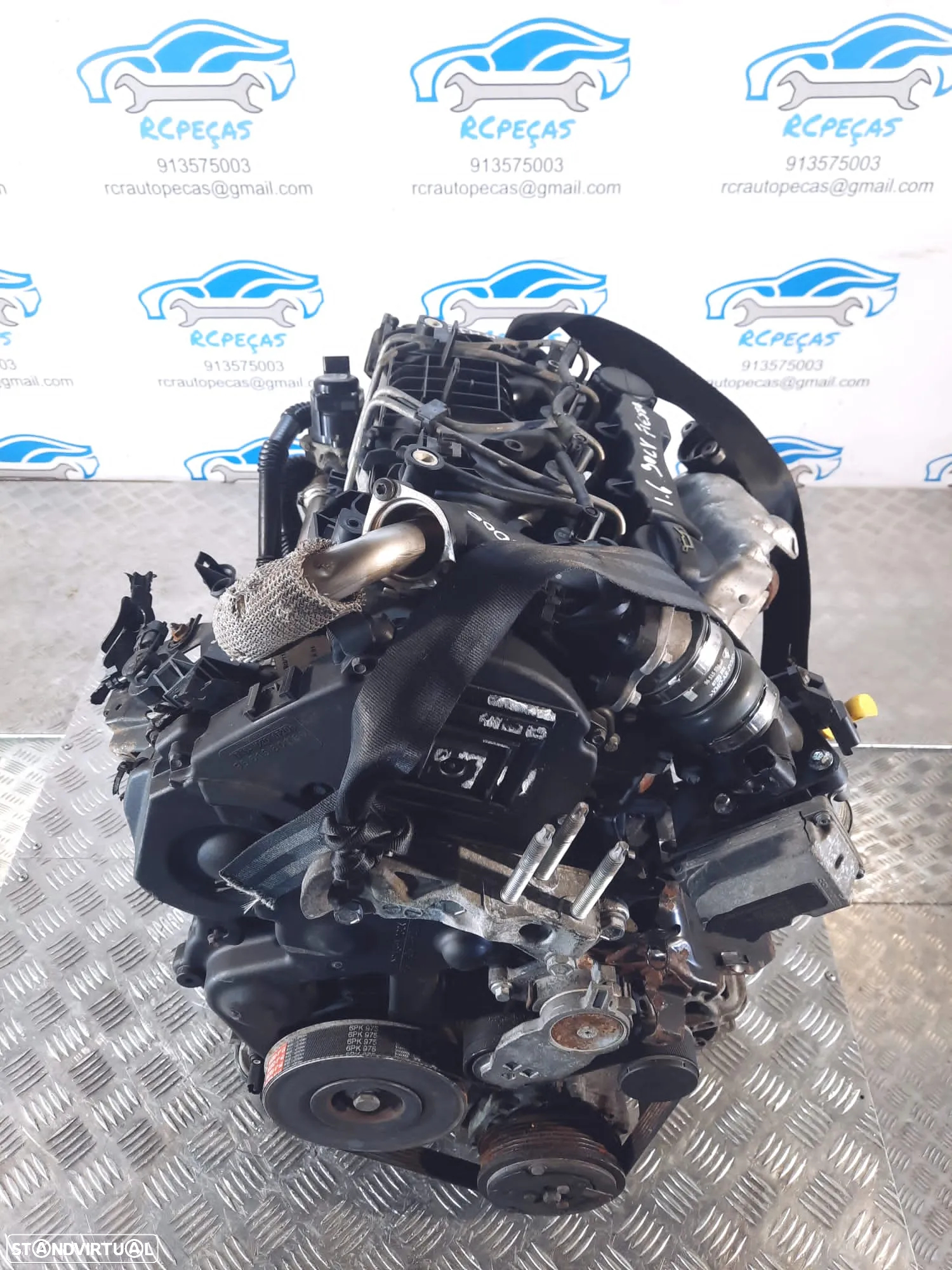 MOTOR COMPLETO 1.6 TDCI 16V 90CV HHJE FORD FIESTA VI 6 MK6 MOTOR ARRANQUE ALTERNADOR BIMASSA COMPRESSOR EMBRAIAGEM BOMBA DIRECAO INJETORES - 12