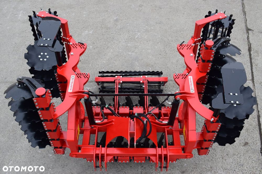 Brona talerzowa hydrauliczna Cieżka Hydraulicznie Składana talerzówka STRUMYK 2 SIŁOWNIKI - 3