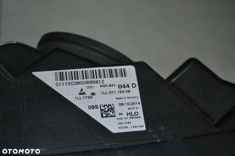 AUDI A6 C7 LAMPA PRZÓD PRZEDNIA PRAWA BI-XENON KOMPLETNA 4G0941044D - 5
