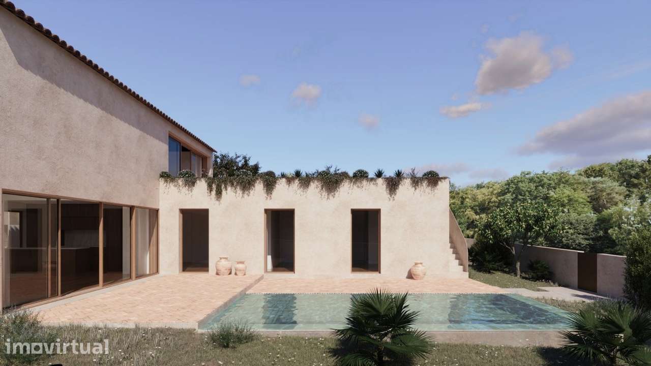 Lote 609m2 | Moradia T4 | Piscina e Terraço com vista Serra Arrábida - Grande imagem: 5/14