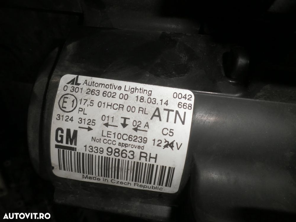 Far stanga / dreapta Opel Zafira C 2014 13399862 13399863 - 6