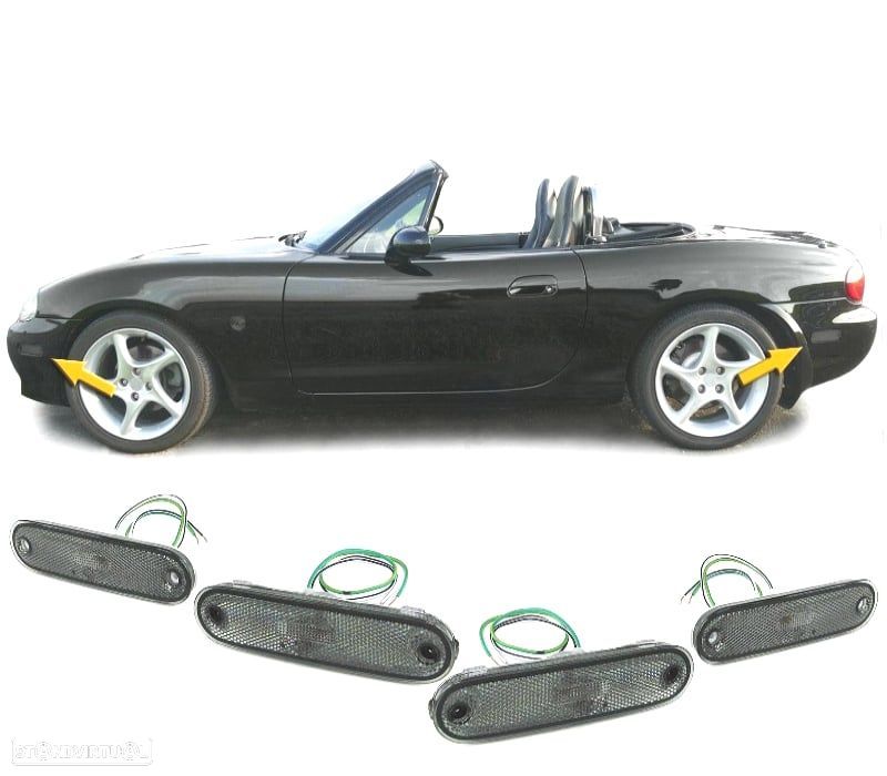 PISCAS LATERAIS MAZDA MX5 89-05 FUMADO - 1