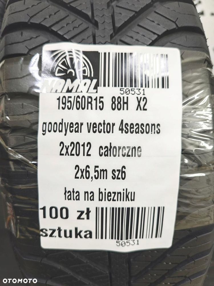 195/60R15 goodyear opony całoroczne 6,5mm 50531 - 9