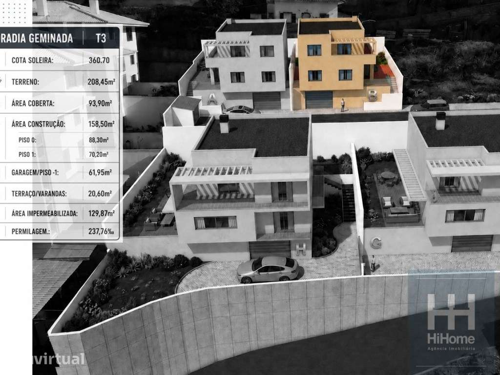 Moradia Geminada T3 em construção na Abegoaria - Caniço - Grande imagem: 4/13
