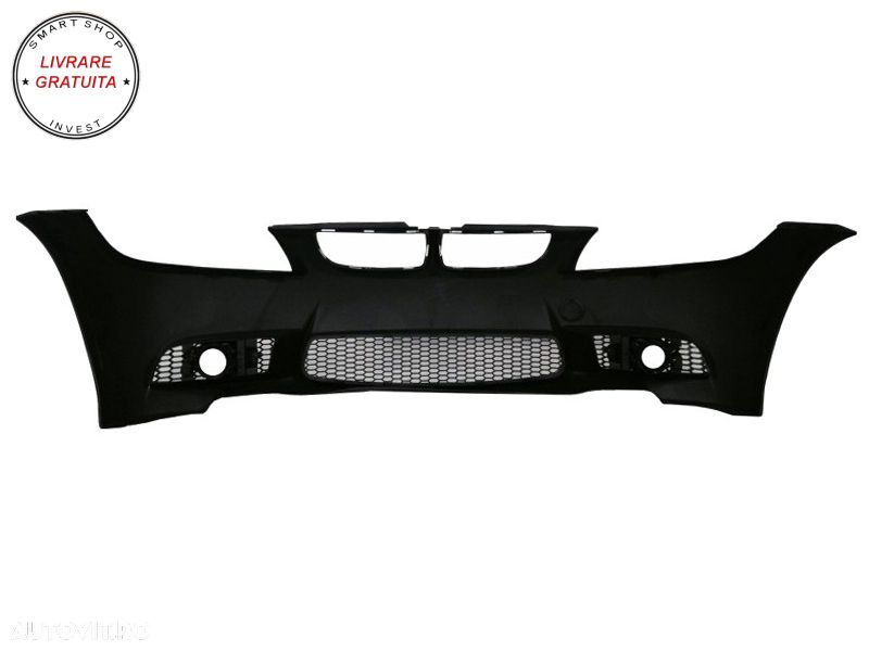 Bara Fata cu grile centrale BMW Seria 3 E90 Sedan E91 Touring (2004-2008) Non LCI - livrare gratuita - 4