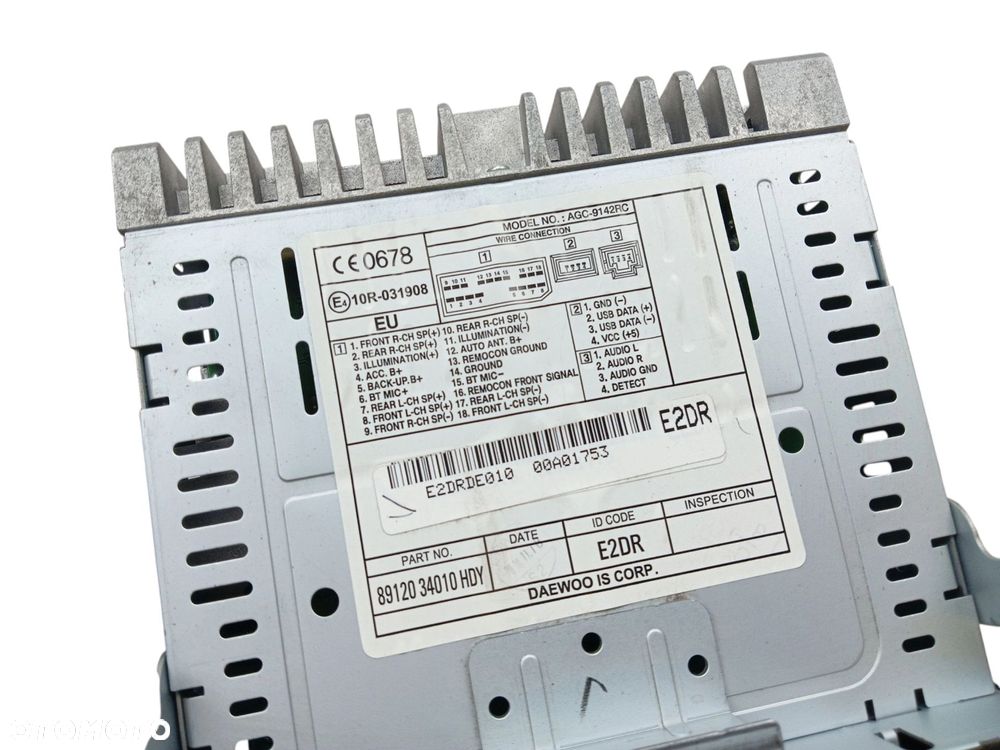 RADIO CD MP3 BLUETOOTH SSANGYONG KORANDO III 89120-34010HDY - 3
