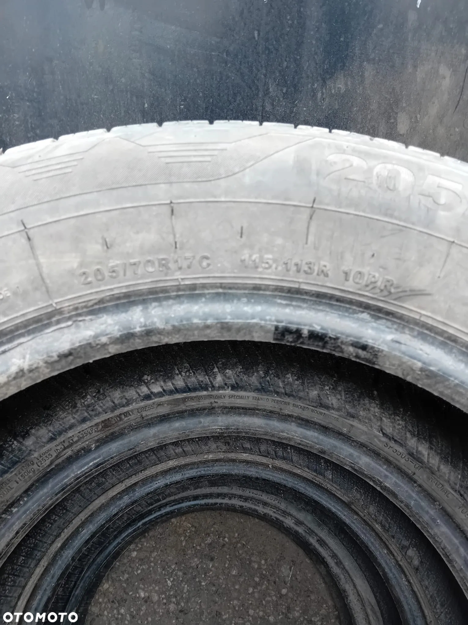 Opona GitiVan HD1 205/70R17 używana lato - 2