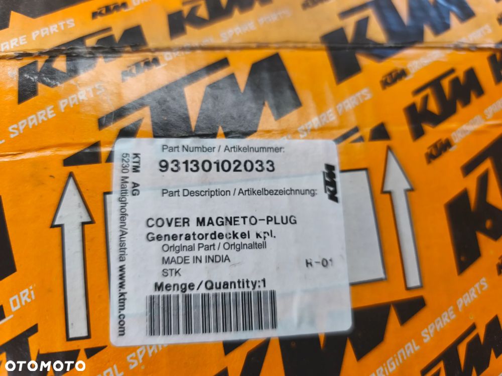 Dekiel, pokrywa alternatora, alternator, startor KTM 125 Duke - 12