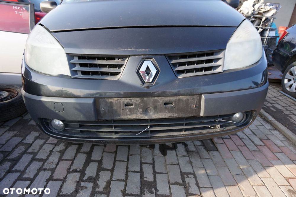 MASKA ZDERZAK BŁOTNIKI LAMPY SCENIC II PH1 NV676  RENAULT 2004-2006 CZARNY PRZÓD KOMPLETNY - 9