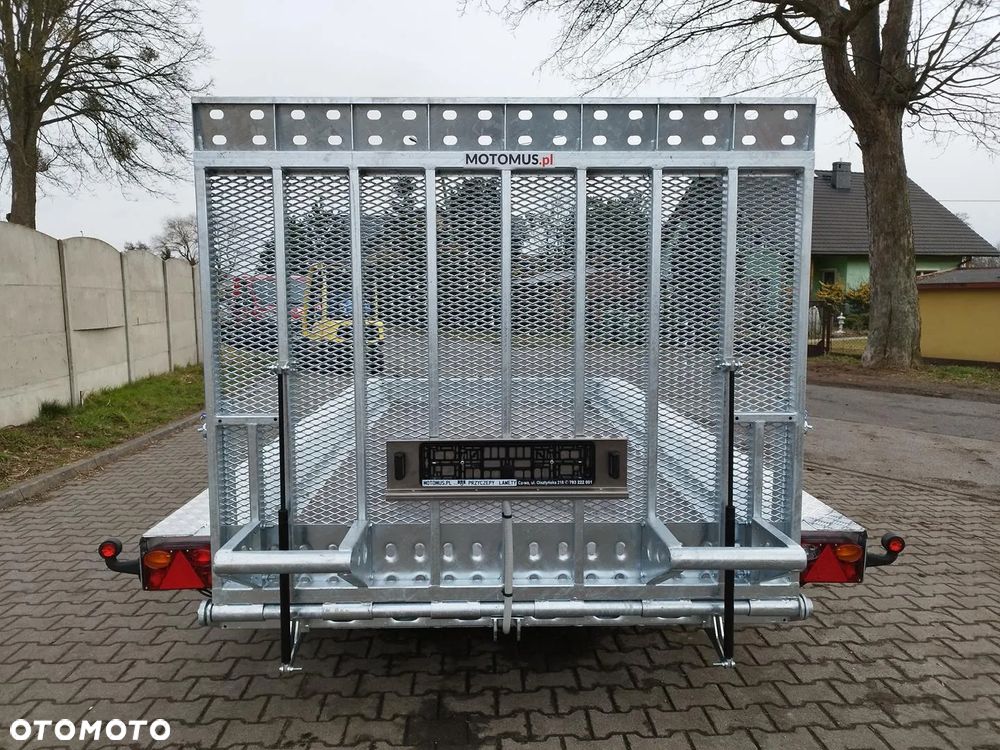 Wiola Przyczepa Wiola B3540 MAX TRAP 390x188 3 osie DMC 3500kg mocna spawana rama minikoparka walec - 5