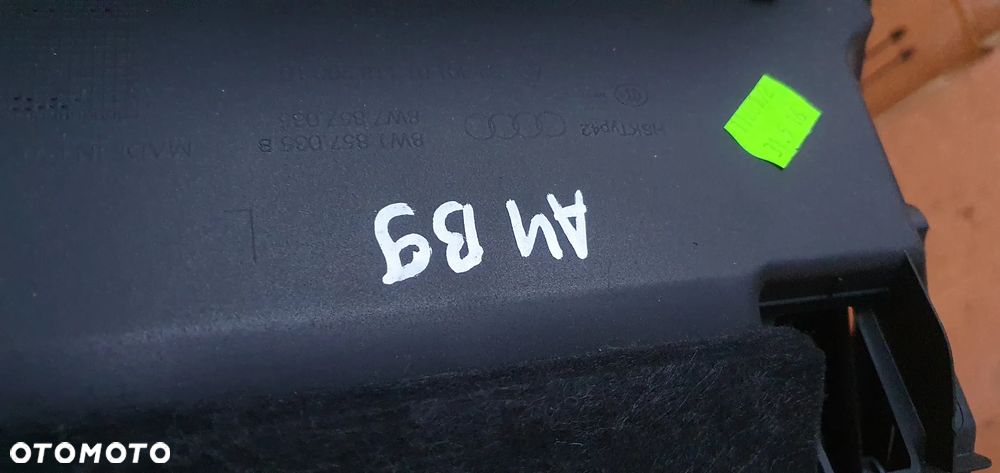 Schowek pasażera Europa Audi A4 B9 EU 8W1857035B - 10