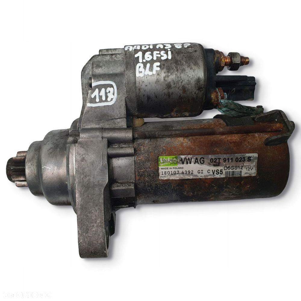 ROZRUSZNIK Audi A3 8P VW Golf V 1.6 FSI Valeo 02T911023S D6GS12 - 2